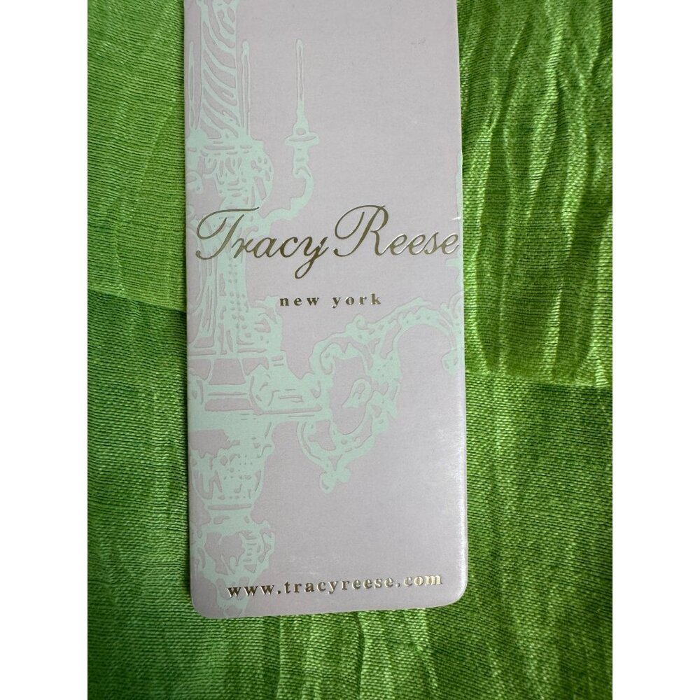 Tracy Reese Jasmine Green Peplum Bustier Dress NWT Size 6 Linen Blend Womens - Picture 6 of 16